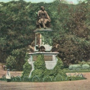 USA Lincoln Monument Fairmount Park Philadelphia Vintage Postcard 07.66