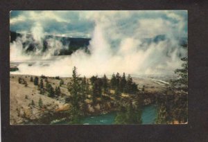 WY Excelsior Geyser Crater Yellowstone National  Park Wyoming Postcard