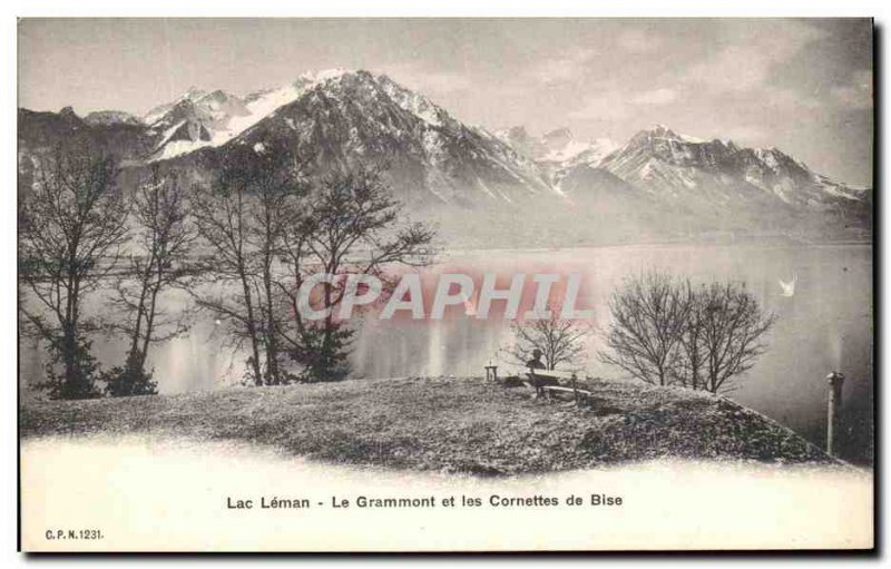 Old Postcard Lac Leman The Grammont And Macaroni In Bise