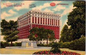 Postcard HOTEL SCENE Detroit Michigan MI AL0141
