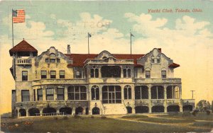 Toledo Ohio 1912 Postcard Yacht Club