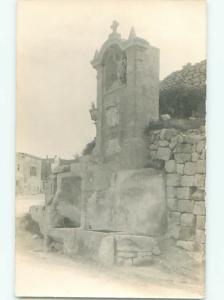 Old rppc MONUMENT TYPE SCENE Nice Postcard AB2251