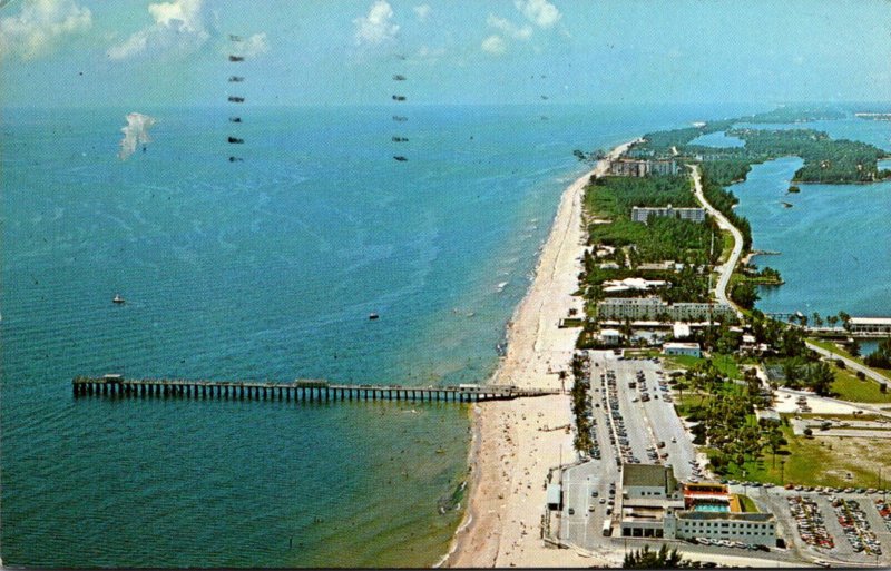 Florida Lake Worth Aerial View Ocean Front At Lake Worth 1969