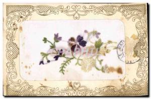 Old Postcard Fantasy Flowers Toil?e