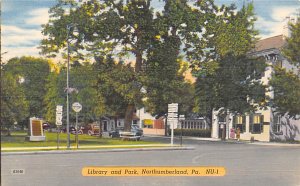 Library and Park Northumberland, Pennsylvania USA