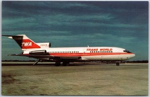 Airplane TWA - Trans World Airlines Boeing 727-31 Aircraft Service Postcard