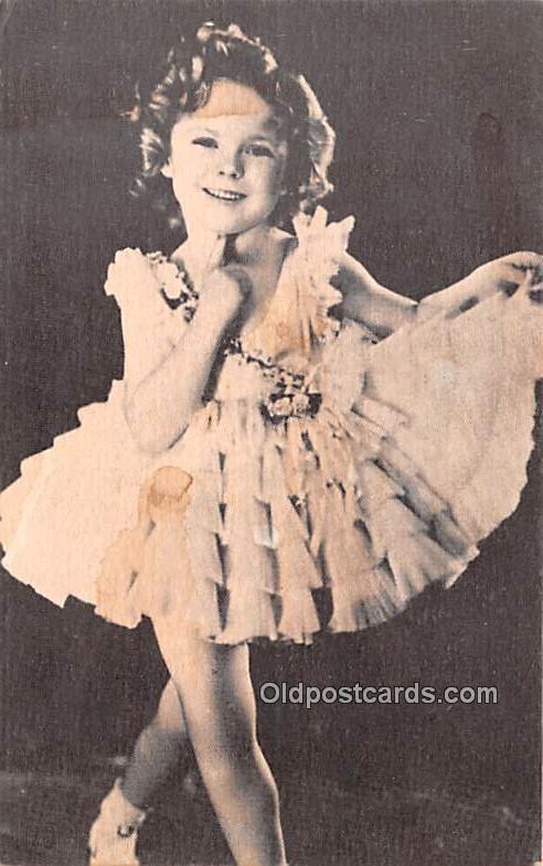 Shirley Temple Movie Star Actor Actress Film Star Unused stains front and back