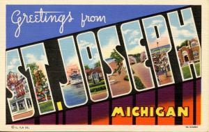 Large Letter - St Joseph, Michigan