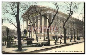 Old Postcard Paris Church of the Madeleine