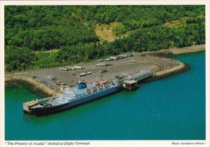 Canada Newfoundland Car Ferry Princess Of Acadia Docked At Digby Terminal