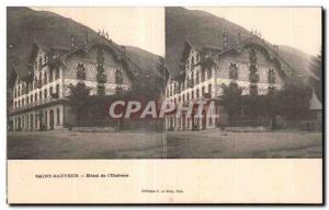 Stereoscopic Card - Saint Sauveur - Hotel of the Universe - Old Postcard