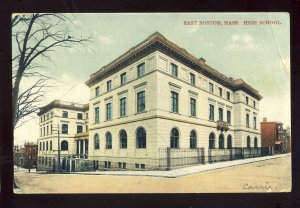 East Boston, Massachusetts/MA Postcard, Early View Of High School, 1908!