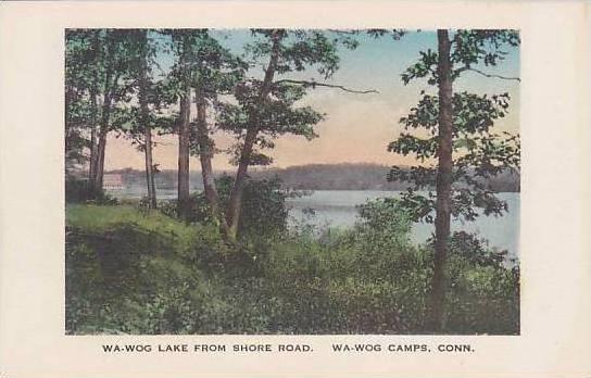 Connecticut Wa-Wog Camps Wa-Wog Lake From Shore Road Albertype