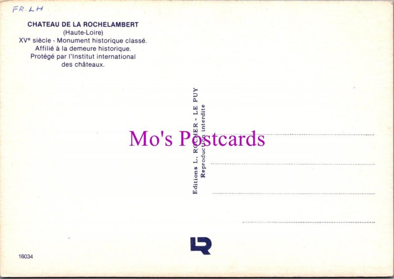 France Postcard - Saint-Paulien, Chateau De La Rochelambert, Haute Loire RR20853