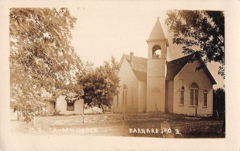 Barnard Missouri ME Church Real Photo Vintage Postcard JA4741546