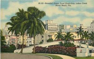 FL-MIAMI BEACH-OCEAN FRONT HOTELS FROM INDIAN CREEK-K40987
