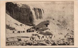 Frozen Solid Niagara Falls Ontario ON UNUSED  Postcard E54