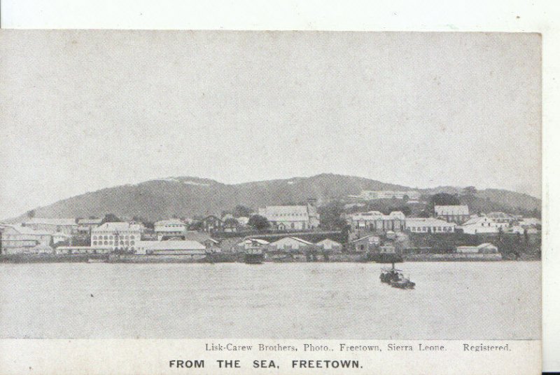 Africa Postcard - Sierra Leone - From The Sea - Freetown - Ref 15307A 