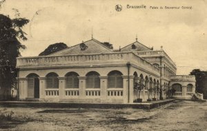 french congo, BRAZZAVILLE, Palace of Governor General (1920s) Postcard 