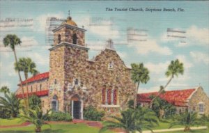 Florida Daytona Beach The Tourist Church 1942 Curteich