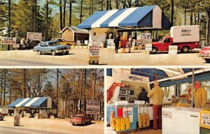 North Edgecomb Maine McLellan's Seafood Market Vintage Postcard AA39329