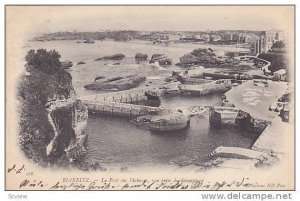 BIARRITZ, Le Pont des Pecheuss, vue prise du Semaphore, Pyrenees-Atlantiques,...