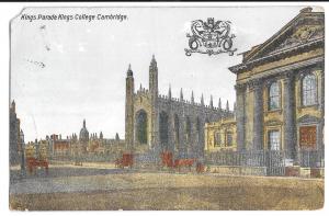 Potter, Pooles Lane, Snetterton Genealogy Postcard Kings College Cambridge 1909