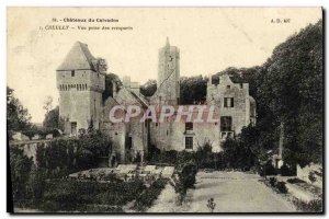 Old Postcard Castles of Calvados Creully View taken from the ramparts