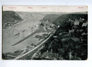 236355 GERMANY RHEIN St.Goarshausen St.Goar Vintage postcard