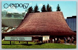 1967 Expo Montreal Canada~Pavilion Of The Western Provinces~Real Photo Postcard