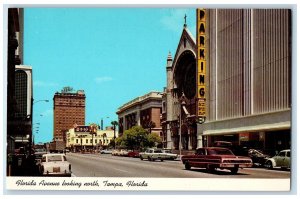 c1960s Florida Avenue Looking North Tampa Florida FL Unposted Vintage Postcard