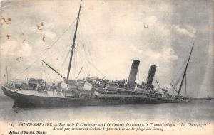 B38159 Ship Saint Nazaire Pur suite de l`Encombrement bateaux