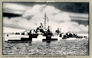 WWII - Modified Fletcher Destroyer in Dazzle Paint