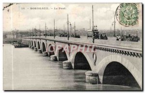 Bordeaux - The Bridge - Old Postcard