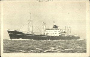 Steamship Godavery c1920 Postcard