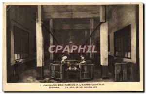 Old Postcard Tobacco Tobacco Pavilion of & # 1937 39exposition Diorama A moui...