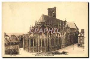 Old Postcard Nevers La Cathedrale