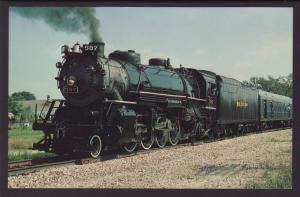 Nickle Plate Road's Locomotive # 587 Postcard