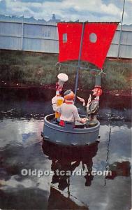 Meet the Three Men in a Tub, Storytown USA Postcard