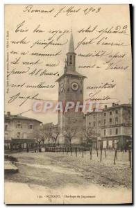 Old Postcard Romans Clock Jaquemart