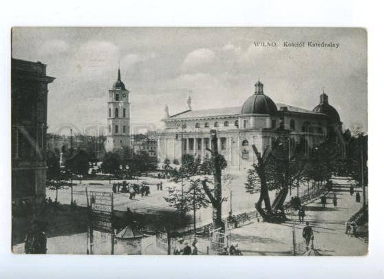 171891 Lithuania WILNO Kosciol Katedralny Vintage postcard