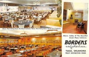 Bordens Cafeteria Tulsa Oklahoma Interior Vintage Postcard W62