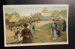 Mint USA Advertising Postcard Du Pont Powder Wagon to Commodore Perry 1813