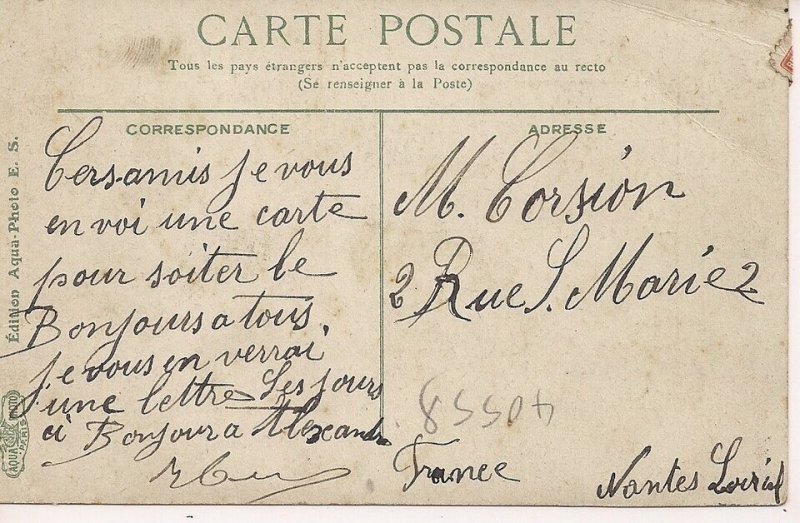 Algiesr Cathedral, Algeria, ca. 1910, Art Nouveau Fancy Border, Christianity