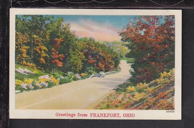 Greetings From Frankfort,OH Postcard 