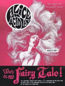 Alice In Acid Lane LSD Adults Fairy Tale Film Movie Postcard