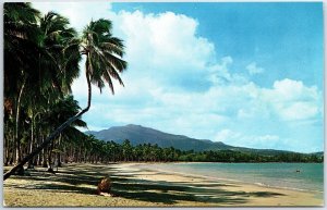 VINTAGE POSTCARD LUQUILLO BEACH IN PUERTO RICO c. 1970s 