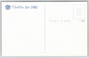 Transportation~Black 1982 Cadillac~Car On Highway~Vintage Postcard