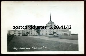 h2975 - VICTORIAVILLE Quebec 1940s College Sacre Coeur. Real Photo Postcard