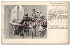 Old Postcard Fantasy Tales Fraimbois Haroue The magistrate